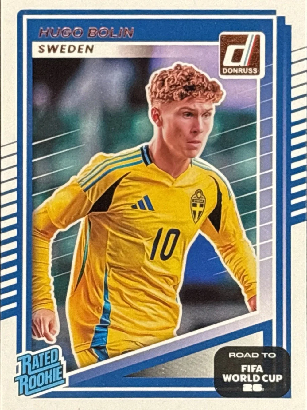 Panini Donruss Hugo Bolin Sweden Rookie Soccer Card